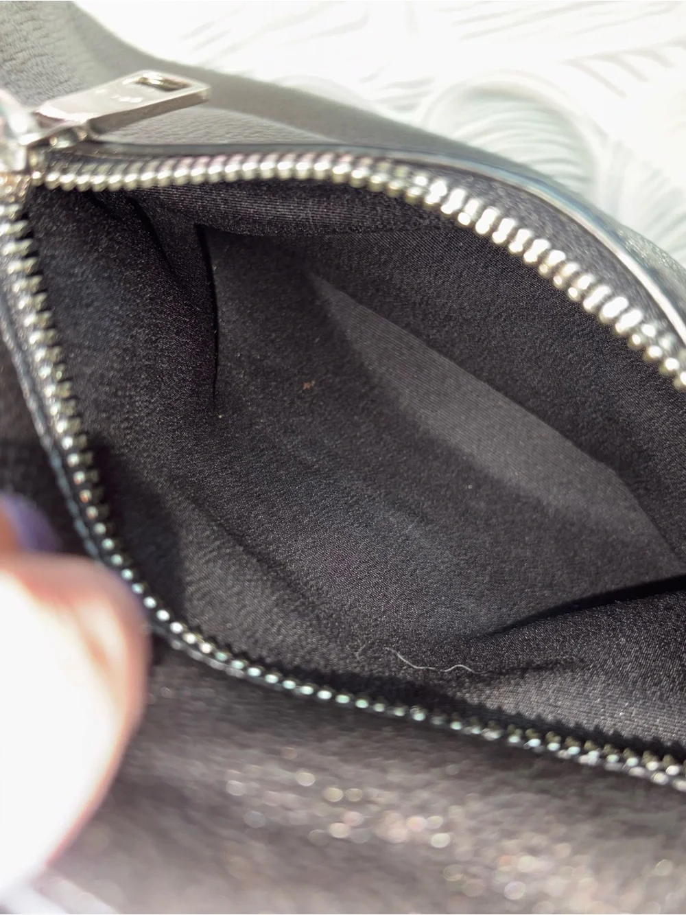 Coach Silver gray Pebbled Leather Hobo Shoulder Bag